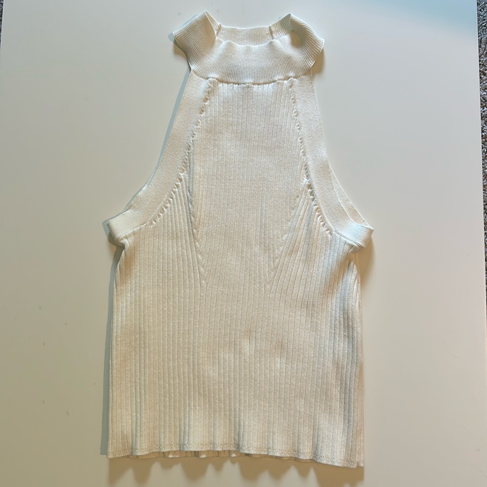Off White Cream Sweater Tank